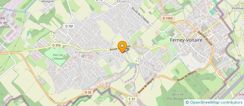 localisation de l'entreprise SCI 7 HOUDON à PREVESSIN-MOENS