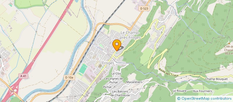 localisation de l'entreprise SCI 7 LAUX SANTE  LE CHAMP-PRES-FROGES