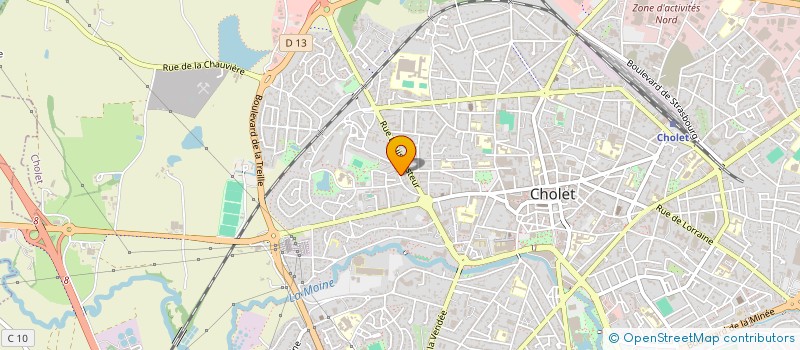 localisation de l'entreprise SCI 7 OUVERT à CHOLET