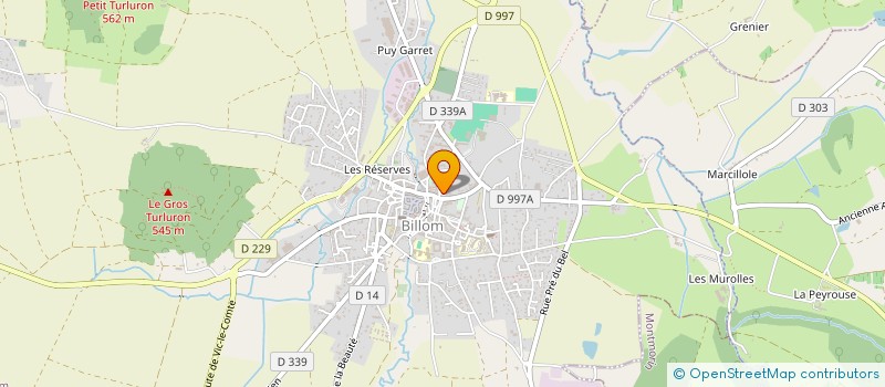 localisation de l'entreprise SCI 7 PL ALFRED THOMAS  BILLOM