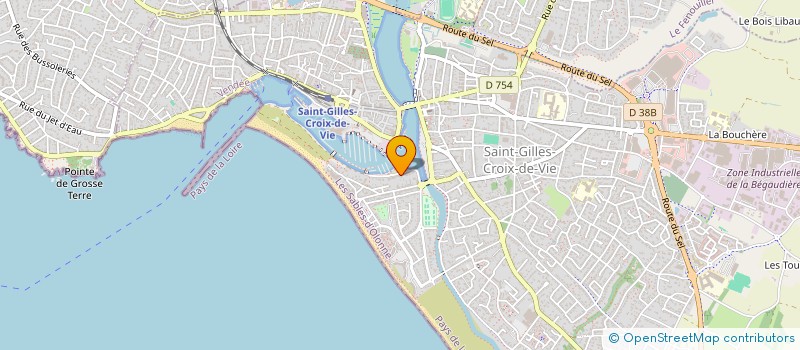 localisation de l'entreprise SCI 7 QUAI DU PORT FIDELE à SAINT-GILLES-CROIX-DE-VIE