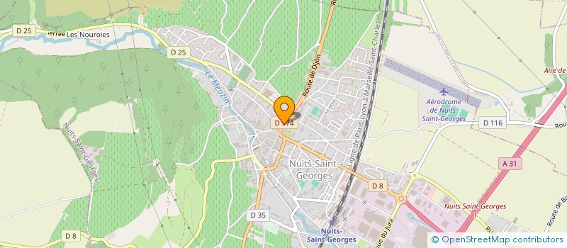 localisation de l'entreprise SCI 7 RUE CAMILLE RODIER à NUITS-SAINT-GEORGES