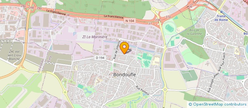 localisation de l'entreprise SCI 7 RUE DE CORBEIL à BONDOUFLE