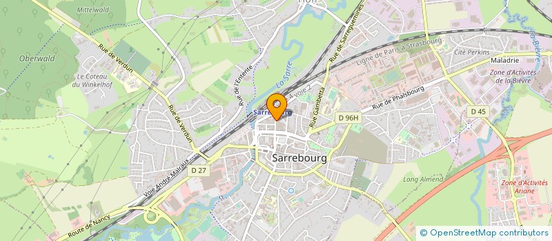 localisation de l'entreprise SCI 7 RUE DE LA GARE à SARREBOURG