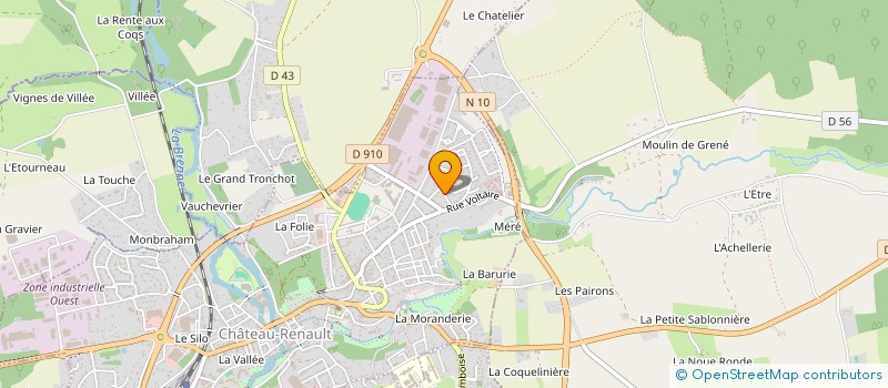 localisation de l'entreprise SCI 7 RUE DE LA GARE à CHATEAU-RENAULT