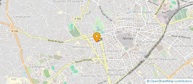 localisation de l'entreprise SCI 7 RUE DE LA PAIX à NIMES