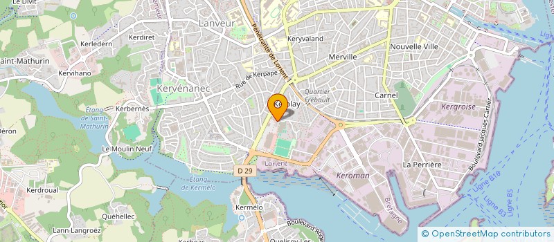 localisation de l'entreprise SCI 7 RUE DE SAINT DOMINGUE  LORIENT