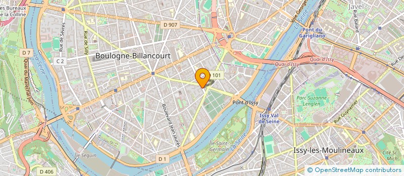 localisation de l'entreprise SCI 7 RUE DES AZALEES A LUZARCHES à BOULOGNE-BILLANCOURT