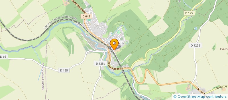 localisation de l'entreprise SCI 7  RUE DU PAQUIS  PIERREPONT