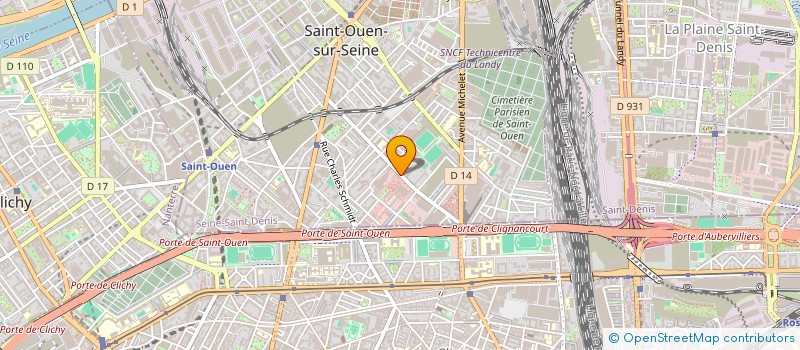 localisation de l'entreprise SCI 7 RUE ETIENNE DOLET à SAINT-OUEN-SUR-SEINE