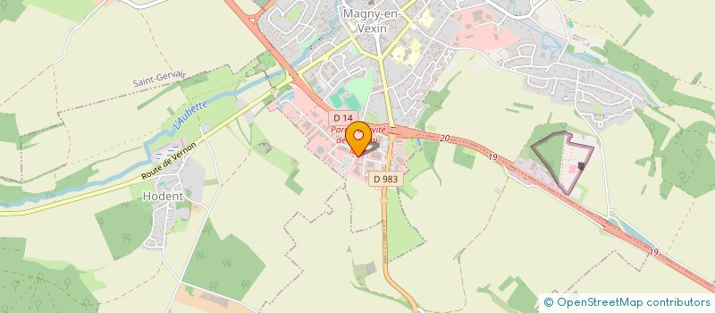 localisation de l'entreprise SCI 7 RUE GUTENBERG  MAGNY-EN-VEXIN