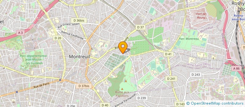 localisation de l'entreprise SCI 7 RUE MONMOUSSEAU 93 MONTREUIL à MONTREUIL