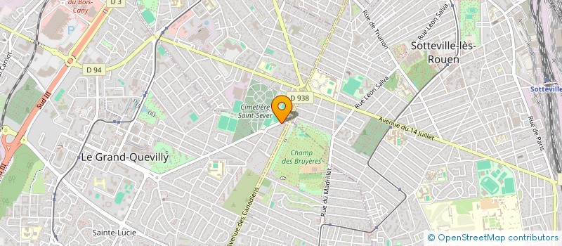 localisation de l'entreprise SCI 7 RUE PIERRE LEFRANCOIS  LE GRAND-QUEVILLY