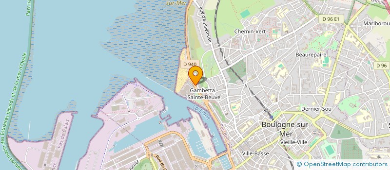 localisation de l'entreprise SCI 70-72 BOULEVARD STE BEUVE à BOULOGNE-SUR-MER