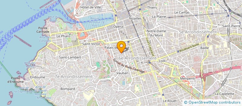 localisation de l'entreprise SCI 70 72 SAINT JACQUES à MARSEILLE