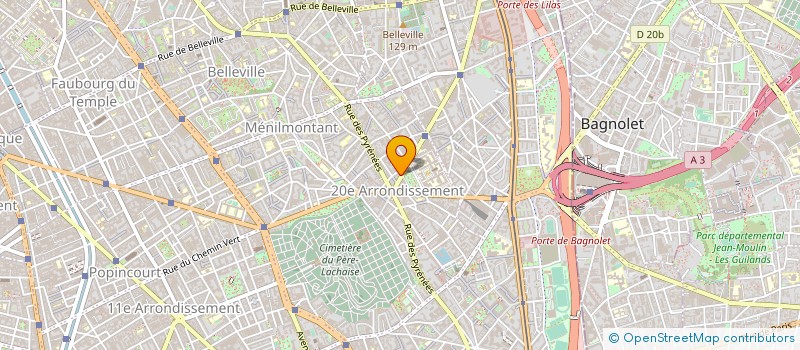 localisation de l'entreprise SCI 70 MENIL  PARIS