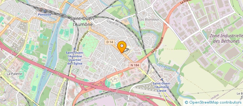 localisation de l'entreprise SCI 70 RUE DE PARIS  SAINT-OUEN-L'AUMONE