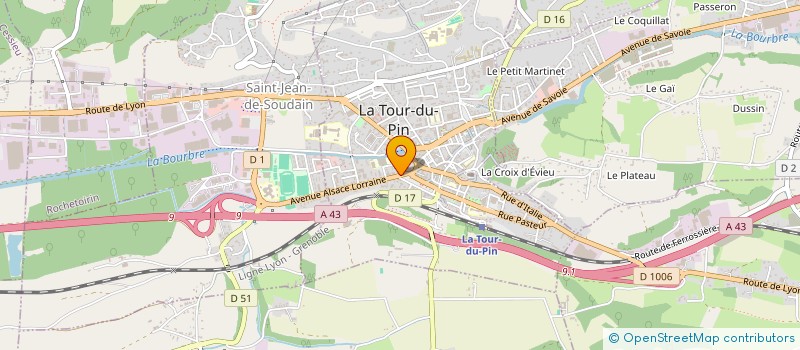 localisation de l'entreprise SCI 700 ROUTE DE LA SINIERE  LA TOUR-DU-PIN