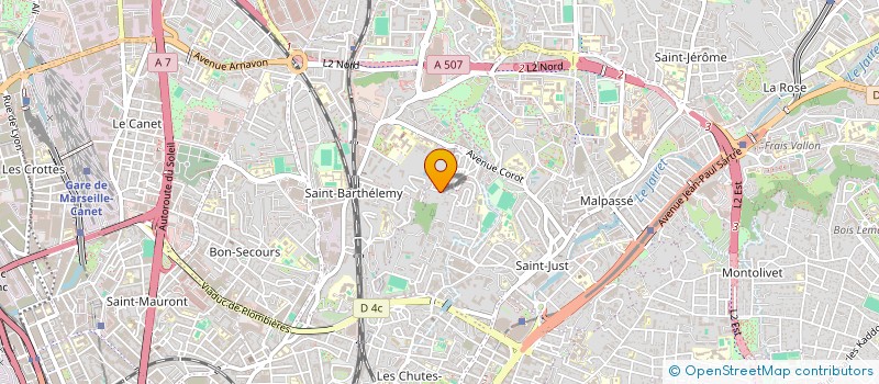 localisation de l'entreprise SCI 7082 à MARSEILLE