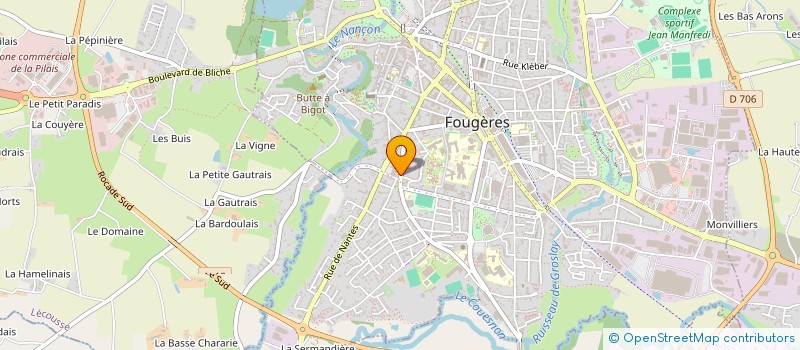 localisation de l'entreprise SCI 71CDG  FOUGERES