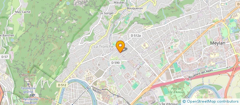 localisation de l'entreprise SCI 72 COURS JEAN JAURES  CORENC