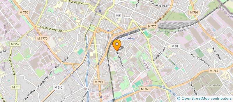 localisation de l'entreprise SCI 72 RUE DE ROUBAIX  TOURCOING