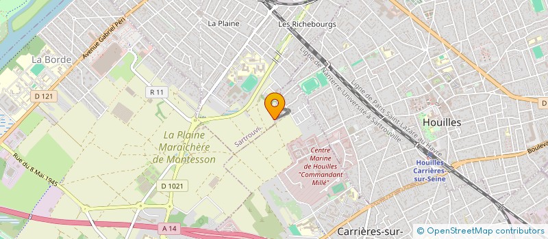 localisation de l'entreprise SCI 72 RUE DE STALINGRAD  CARRIERES-SUR-SEINE