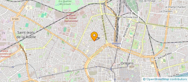localisation de l'entreprise SCI 73 à ORLEANS