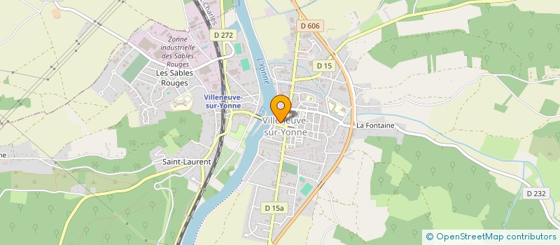 localisation de l'entreprise SCI 73  VILLENEUVE-SUR-YONNE