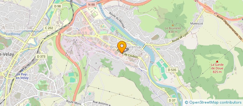 localisation de l'entreprise SCI 73 ALBERTVILLE - AVENUE VICTOR HUGO  BRIVES-CHARENSAC