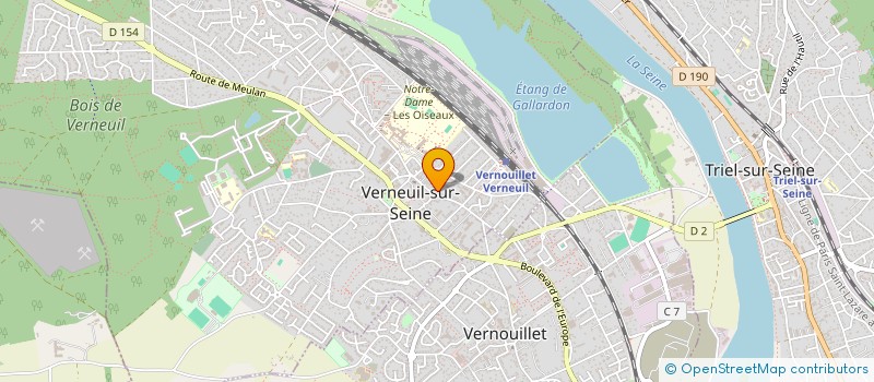 localisation de l'entreprise SCI 73 AVENUE DE GRAMMONT  VERNEUIL-SUR-SEINE