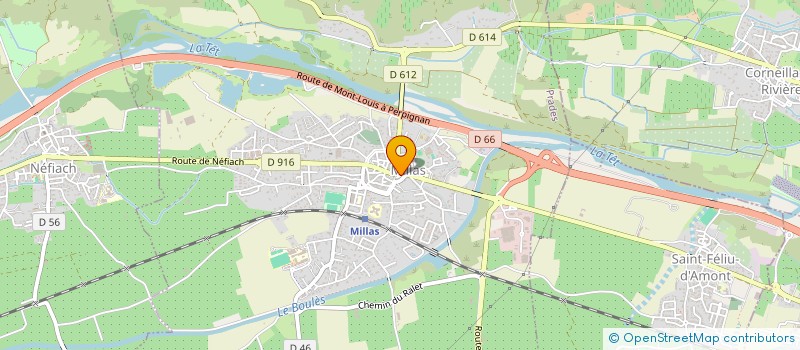 localisation de l'entreprise SCI 73 AVENUE JEAN JAURES  MILLAS