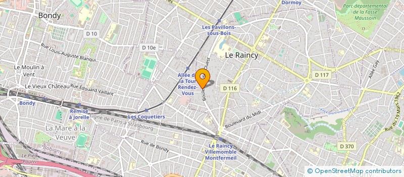 localisation de l'entreprise SCI 73 BD JOFFRE BOURG LA REINE  LE RAINCY