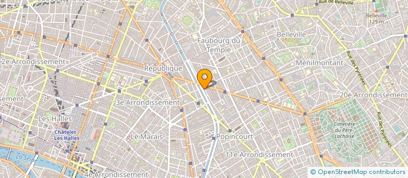 localisation de l'entreprise SCI 73 FOLIE MERICOURT  PARIS