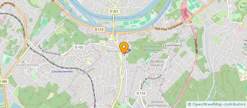 localisation de l'entreprise SCI 73 LECLERC  BOUGIVAL