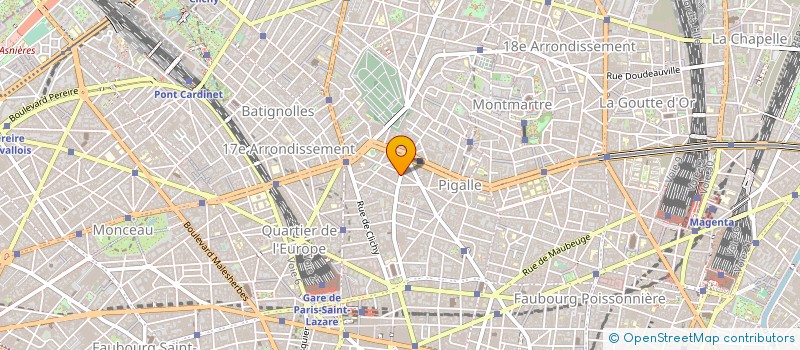 localisation de l'entreprise SCI 73 RUE BLANCHE à PARIS
