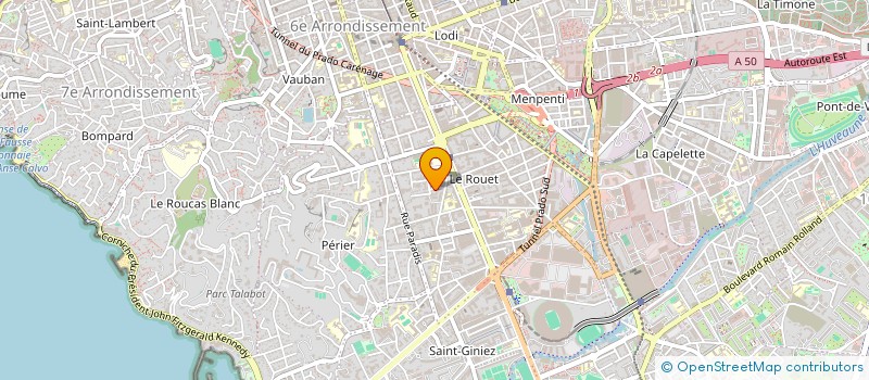 localisation de l'entreprise SCI 73 RUE BRETEUIL à MARSEILLE