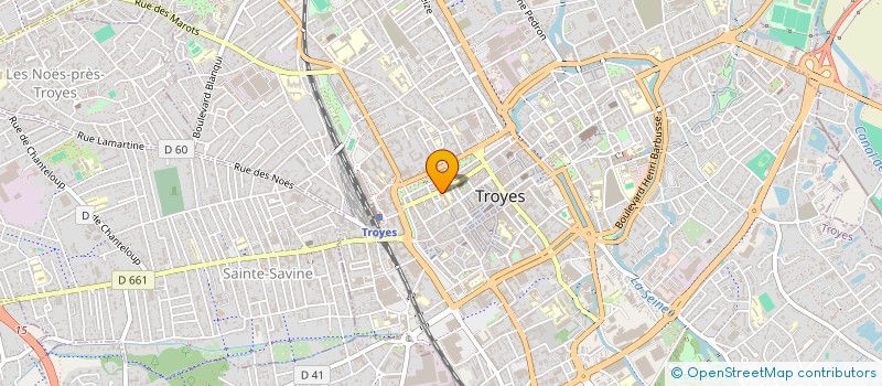 localisation de l'entreprise SCI 73 RUE GENERAL DE GAULLE à TROYES