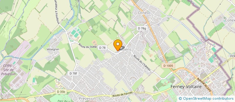 localisation de l'entreprise SCI 734  PREVESSIN-MOENS