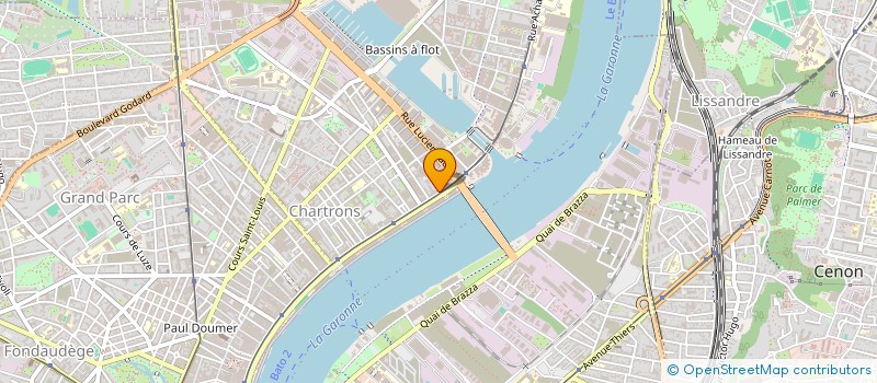 localisation de l'entreprise SCI 74-75 QUAI DE BACALAN  BORDEAUX