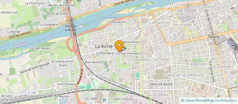 localisation de l'entreprise SCI 74 DUPLESSIS  LA RICHE