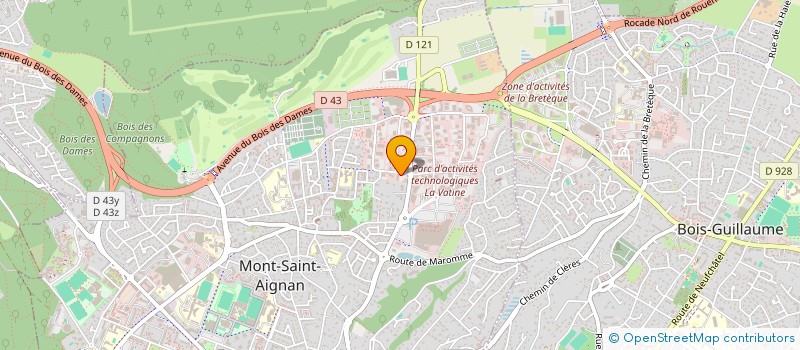localisation de l'entreprise SCI 74 FLAUBERT  MONT-SAINT-AIGNAN