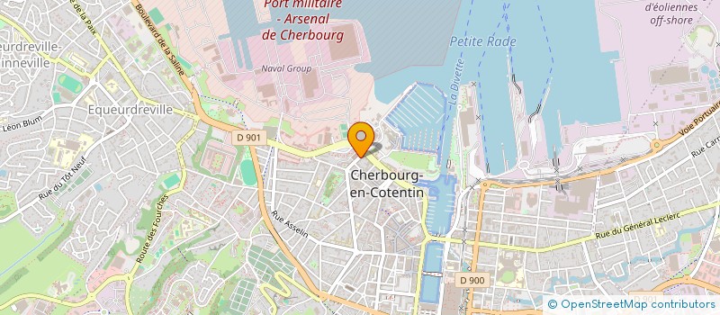 localisation de l'entreprise SCI 74 MENDES FRANCE  CHERBOURG-EN-COTENTIN