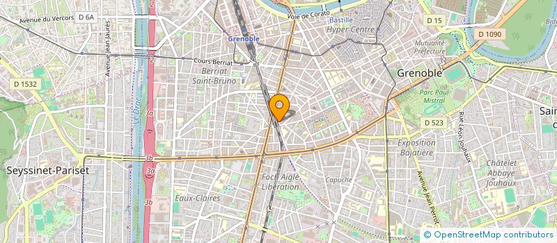 localisation de l'entreprise SCI 74 RUE THIERS  GRENOBLE