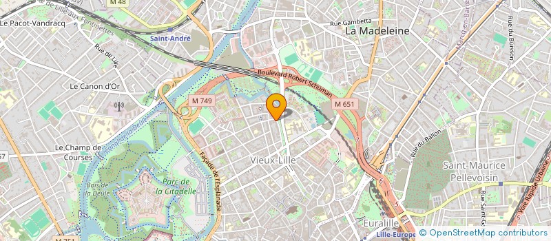 localisation de l'entreprise SCI 75 AVENUE DU PEUPLE BELGE à LILLE