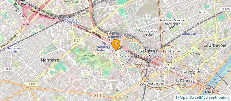 localisation de l'entreprise SCI - 75 CHARONNE  NANTERRE