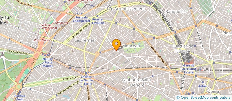 localisation de l'entreprise SCI 75 COURCELLES  PARIS