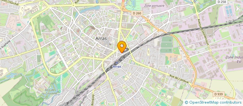 localisation de l'entreprise SCI 75 RUE BAUDIMONT à ARRAS