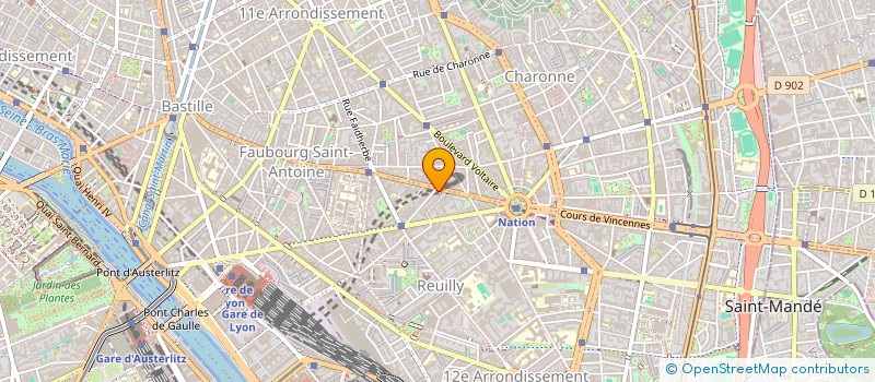 localisation de l'entreprise SCI 75012 JELL  PARIS 12