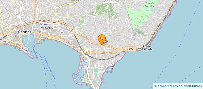 localisation de l'entreprise SCI 76 AV MARECHAL JUIN à CANNES